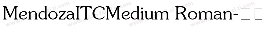 MendozaITCMedium Roman字体转换